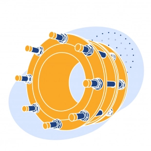 Демонтажная вставка чугунная Ду 65 мм