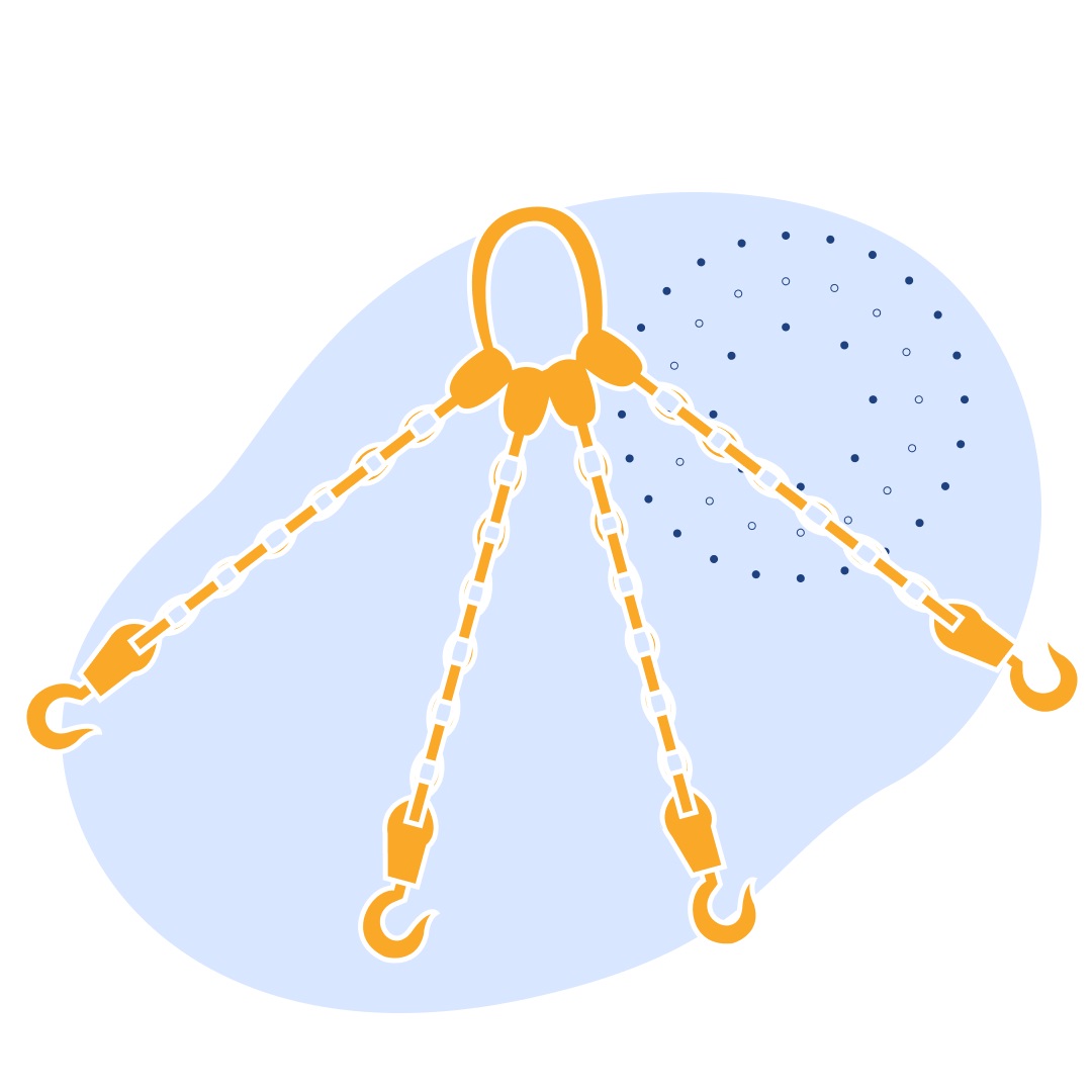 Строп четырехветвевой цепной 4СЦ 2 м 6.7 т