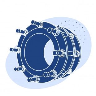 Демонтажная вставка чугунная Ду 65 мм
