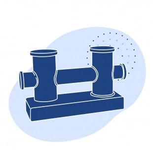 Кнехт крестовой сварной 95 мм ГОСТ 11265-73