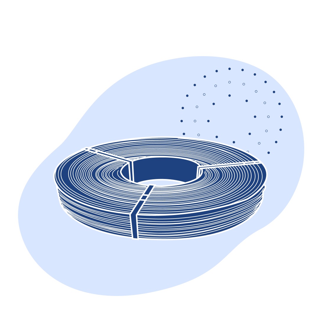 Проволока с полимерным покрытием 3.5 мм полиэфир ГОСТ Р 58076-2018